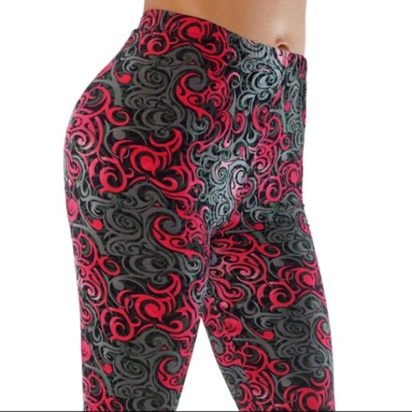 PLUS SIZE Printed casual soft leggings - Picture 2 of 4